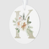 Ornement de Noël personnalisé avec vos initiales (devant)