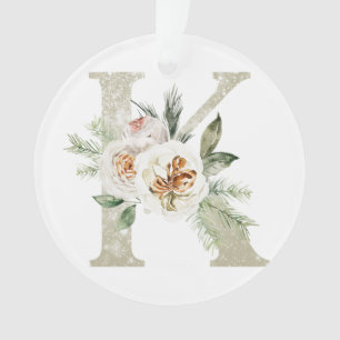 Ornement de Noël personnalisé avec vos initiales