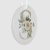 Ornement de Noël personnalisé avec vos initiales (devant)