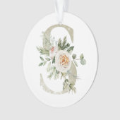 Ornement de Noël personnalisé avec vos initiales (devant)