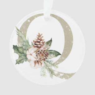 Ornement de Noël personnalisé avec vos initiales