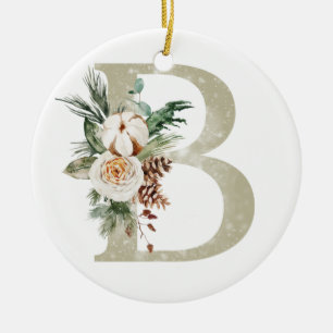 Ornement de Noël personnalisé avec vos initiales