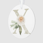 Ornement de Noël personnalisé avec vos initiales (devant)