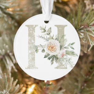 Ornement de Noël personnalisé avec vos initiales