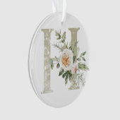 Ornement de Noël personnalisé avec vos initiales (devant)