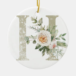 Ornement de Noël personnalisé avec vos initiales