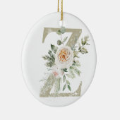 Ornement de Noël personnalisé avec vos initiales (Droite)