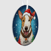 Ornement de Noël personnalisé Bull Terrier (devant)