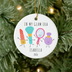 Ornement de Noël personnalisé de mon ère Glam