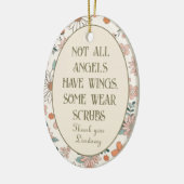 Ornement de Noël personnalisé de première ligne (Gauche)