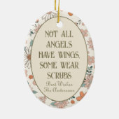 Ornement de Noël personnalisé de première ligne (Dos)