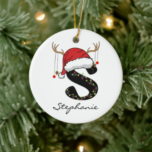 Ornement de Noël personnalisé du Père Noël pour fe