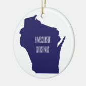 Ornement de Noël personnalisé du Wisconsin (Gauche)