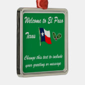 Ornement de Noël personnalisé El Paso TX (Droite)