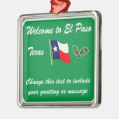 Ornement de Noël personnalisé El Paso TX (Gauche)