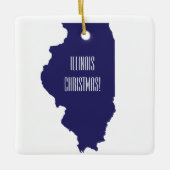 Ornement de Noël personnalisé en Illinois (Devant)