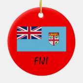 Ornement de Noël personnalisé FIJI (Dos)