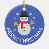 Ornement de Noël personnalisé Noël (Dos)