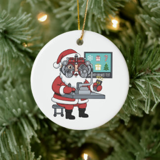 Ornement de Noël personnalisé Optométriste