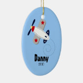 Ornement de Noël personnalisé par AVION d'AVIATEUR (Droite)