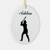 Ornement de Noël personnalisé par base-ball (Droite)