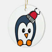 Ornement de Noël personnalisé - Pingouin (Gauche)