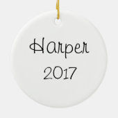 Ornement de Noël personnalisé - Pingouin (Dos)