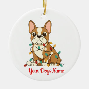 Ornement de Noël personnalisé pour Bouledogue Fran