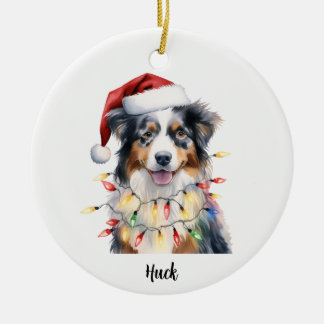 Ornement de Noël personnalisé pour chien Berger Au