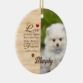 Ornement de Noël personnalisé pour chien/chat (Droite)