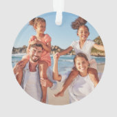 Ornement de Noël personnalisé pour famille avec de (dos)