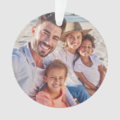 Ornement de Noël personnalisé pour famille avec de (devant)