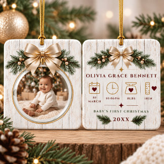 Ornement de Noël personnalisé pour le premier Noël