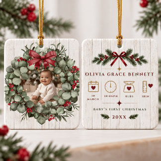 Ornement de Noël personnalisé pour le premier Noël