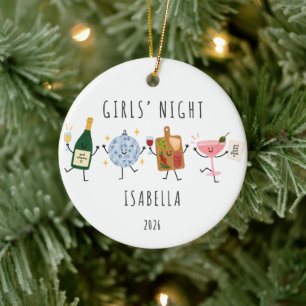 Ornement de Noël personnalisé pour soirée entre fi