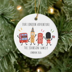 Ornement de Noël personnalisé pour un voyage en fa
