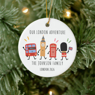 Ornement de Noël personnalisé pour un voyage en fa