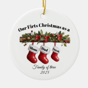 Ornement de Noël personnalisé pour une famille de