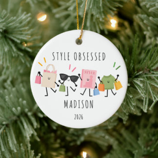 Ornement de Noël personnalisé Style Obsessionnel