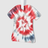 Ornement de Noël personnalisé Tie Dye (devant)