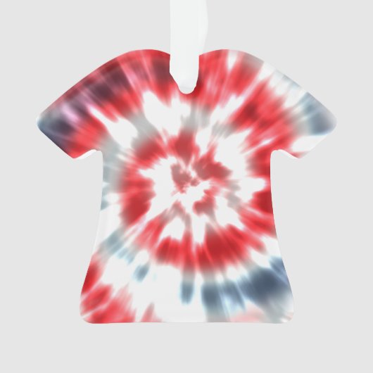 Ornement de Noël personnalisé Tie Dye (devant)