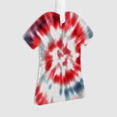 Ornement de Noël personnalisé Tie Dye (devant)
