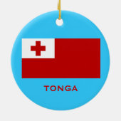 Ornement de Noël personnalisé TONGA (Dos)