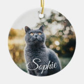 Ornement de Noël Photo de Chien (Devant)