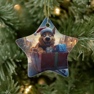 Ornement de Noël pour animal de compagnie Berger A
