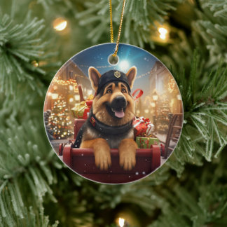Ornement de Noël pour animal de compagnie Berger A