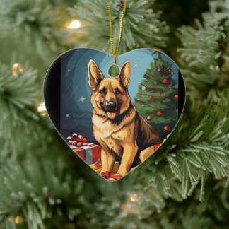 Ornement de Noël pour animal de compagnie Berger A