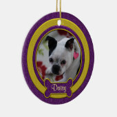 Ornement de Noël pour animal de compagnie violet e (Droite)