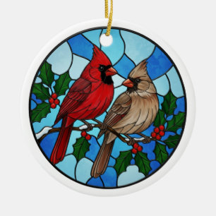 Ornement de Noël pour arbre Cardinal de fête