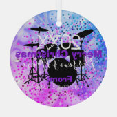 Ornement de Noël pour batteur HAMbWG (Verso)